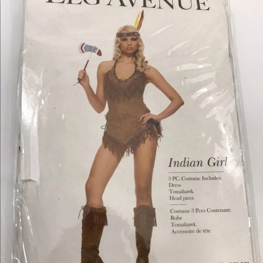 Indian Girl 3pc Costume Size S/M